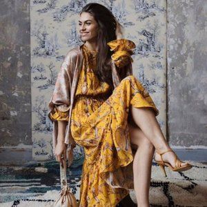 NWT Johanna Ortiz x H&M Crêped Maxi Dress sz XL